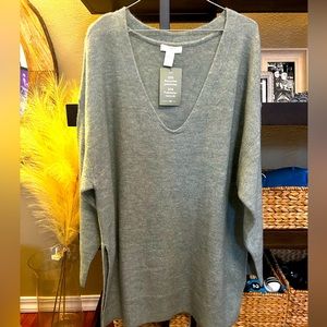 H&M Tunic Sweater/ Sweater Dress/ Large